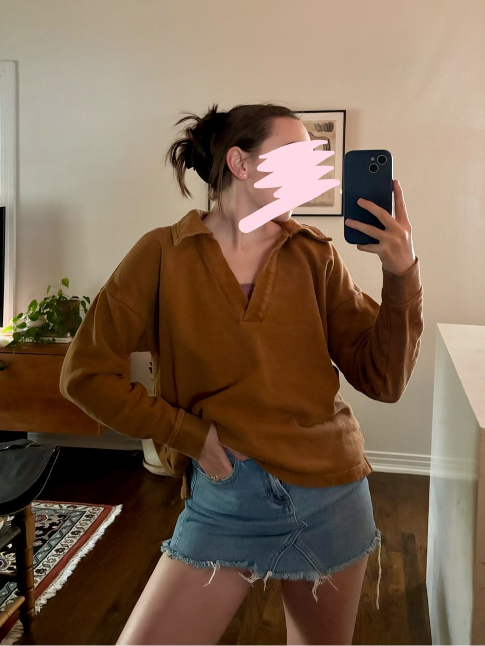 Madewell Chestnut Brown Crewneck Sweater